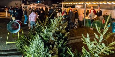 STEP Weihnachtstreff 2025 - Kundenanlass mit Weihnachtsbaumverkauf für das Projekt schoolkidz in Lörrach