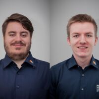 Niklas de Boni und Max Stöcklin, Auszubildende bei STEP