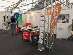 Messestand von STEP bei der Job- und Bildungsmesse CULT in Lörrach, 28.03.-29.03.2025
