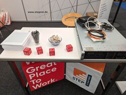 Messestand von STEP bei der Job- und Bildungsmesse CULT in Lörrach, 28.03.-29.03.2025