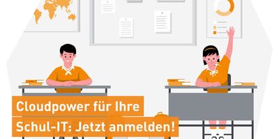 Symbolbild Schülerin und Schüler für: Cloudpower für Ihre Schul-IT! Fachveranstaltung am 30.09.2025 von 8:30-11:00 Uhr bei STEP!