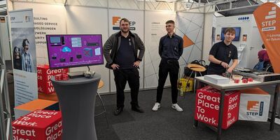 Messestand von STEP bei der Job- und Bildungsmesse CULT in Lörrach, 28.03.-29.03.2025