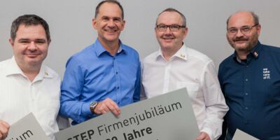 Mitarbeiter-Jubiläen Andreas Hurt, Alexander Marquardt, Ralf Ströbele