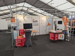 Messestand von STEP bei der Job- und Bildungsmesse CULT in Lörrach, 28.03.-29.03.2025